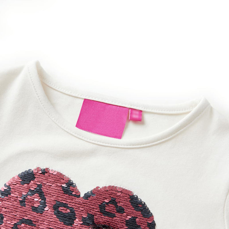 Load image into Gallery viewer, VidaXL Kindershirt met lange mouwen 104 ecru