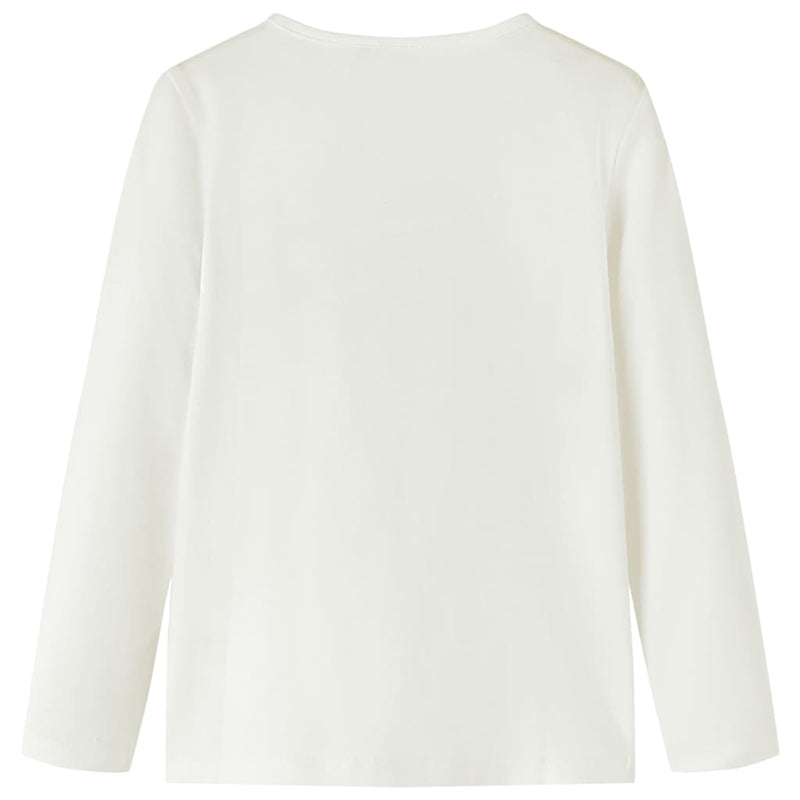 Load image into Gallery viewer, VidaXL Kindershirt met lange mouwen 116 ecru