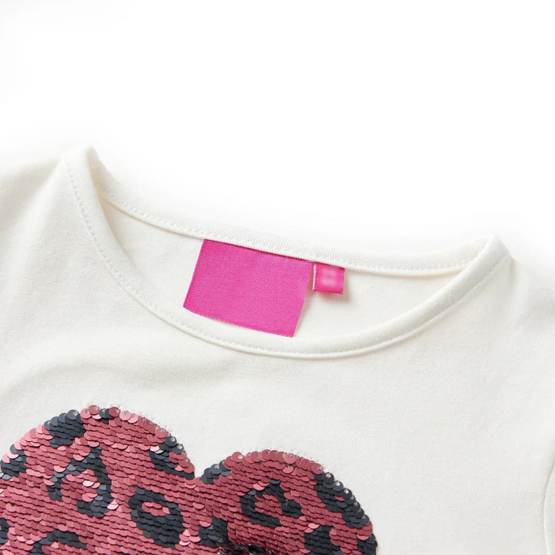 Load image into Gallery viewer, VidaXL Kindershirt met lange mouwen 140 ecru