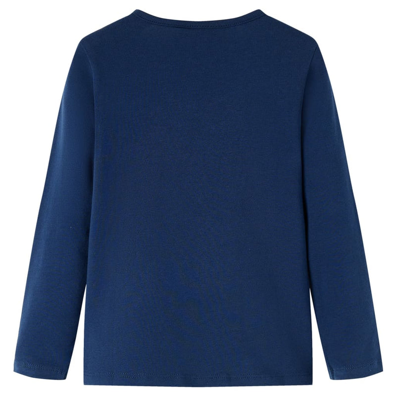 Chargez l'image dans la visionneuse de la galerie, Vidaxl kindershirt met lange mouwen 116 marineblauw