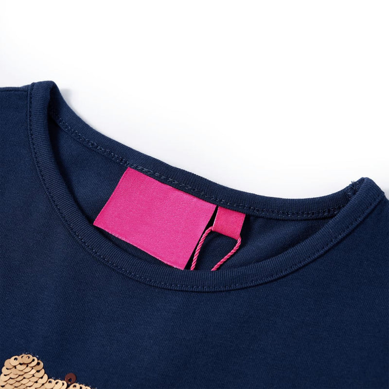 Chargez l'image dans la visionneuse de la galerie, Vidaxl kindershirt met lange mouwen 116 marineblauw