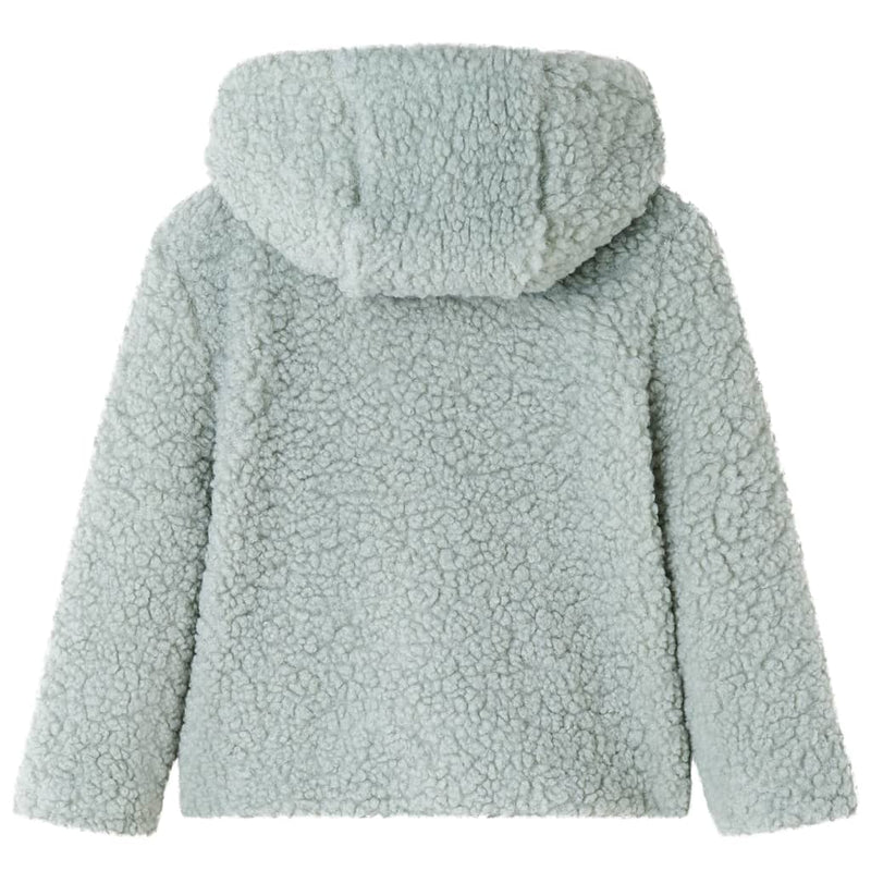 ギャラリービューアに画像をロードする, Vidaxl kinderjas met capuchon teddy 128 kunstvacht mintgroen