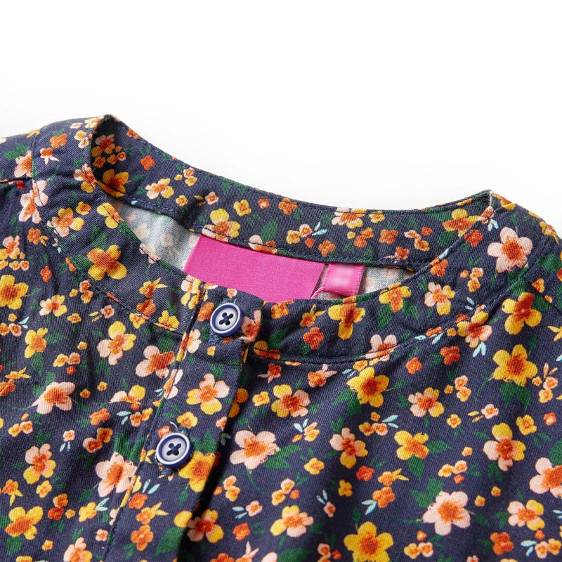 Load image into Gallery viewer, Vidaxl kinderjurk met lange mouwen 92 marineblauw