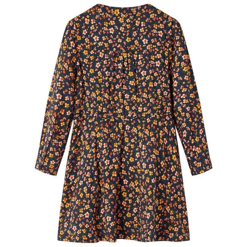 Load image into Gallery viewer, Vidaxl kinderjurk met lange mouwen 104 marineblauw