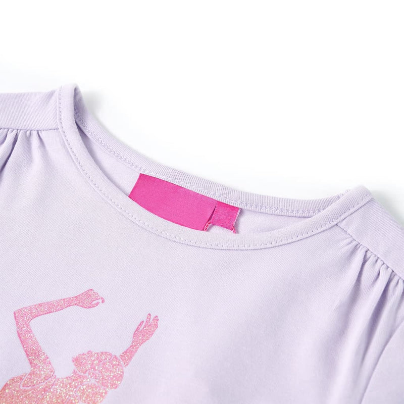Load image into Gallery viewer, VidaXL Kindershirt met lange mouwen 92 lichtlila