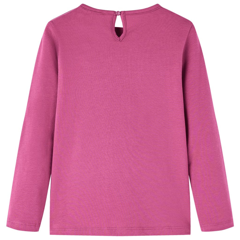 Load image into Gallery viewer, VidaXL Kindershirt met lange mouwen 140 frambooskleurig