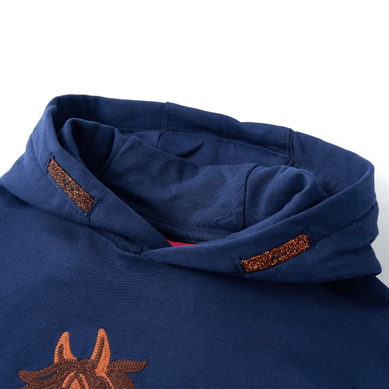 ギャラリービューアに画像をロードする, Vidaxl kindertrui met capuchon 116 marineblauw