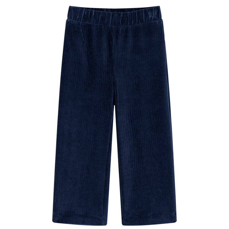 Afbeelding laden in galerijviewer, Vidaxl kinderbroek 104 ribfluweel marineblauw