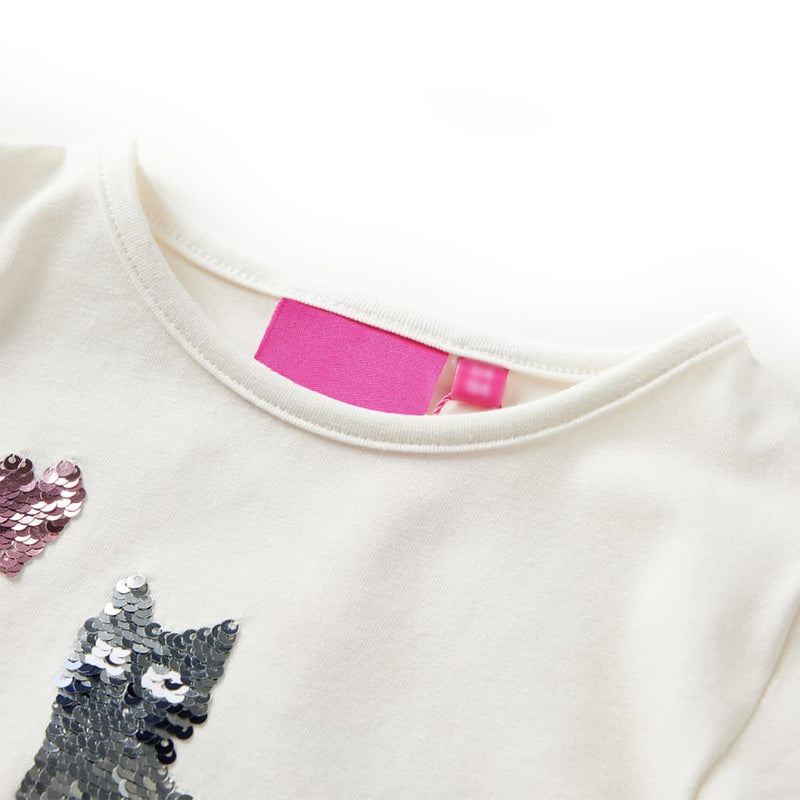 Load image into Gallery viewer, Vidaxl kindershirt met lange mouwen 104 ecru