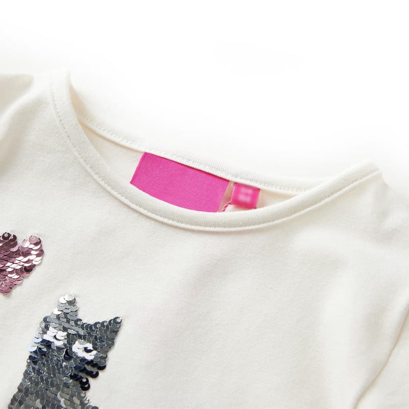 Load image into Gallery viewer, Vidaxl kindershirt met lange mouwen 128 ecru