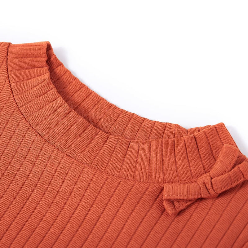 Load image into Gallery viewer, Vidaxl kindershirt met lange mouwen 92 oranjebruin