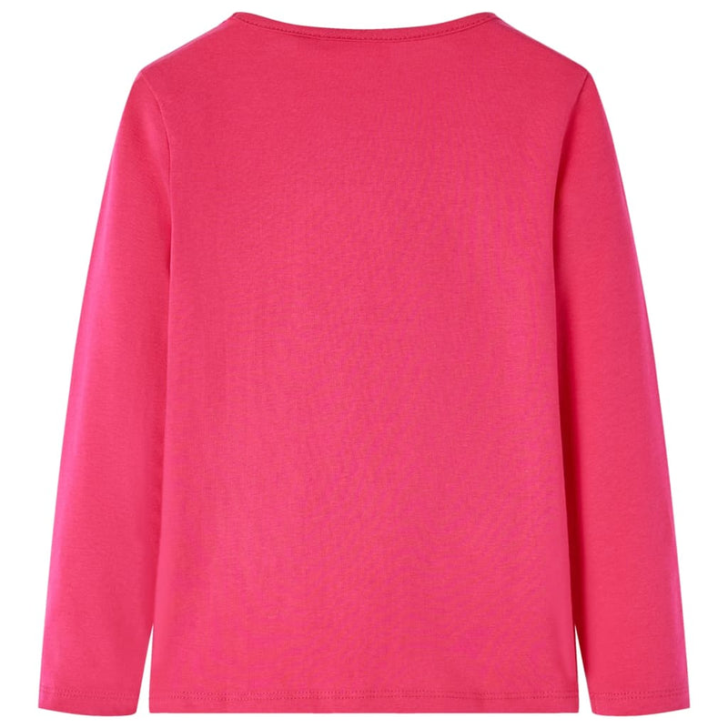 Load image into Gallery viewer, Vidaxl kindershirt met lange mouwen 128 felroze