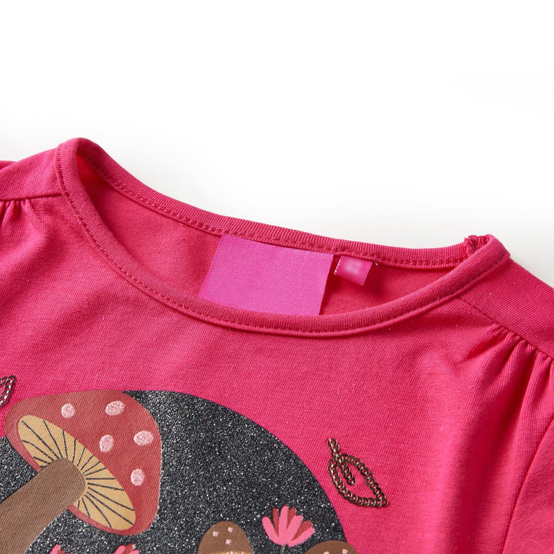 Load image into Gallery viewer, Vidaxl kindershirt met lange mouwen 128 felroze
