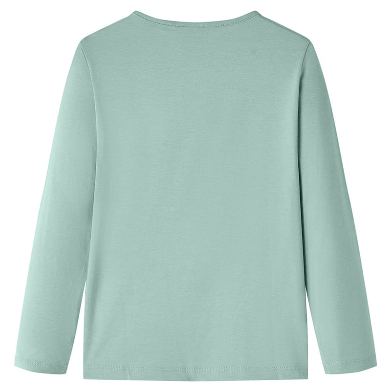 Load image into Gallery viewer, Vidaxl kindershirt met lange mouwen 128 middelmintkleurig