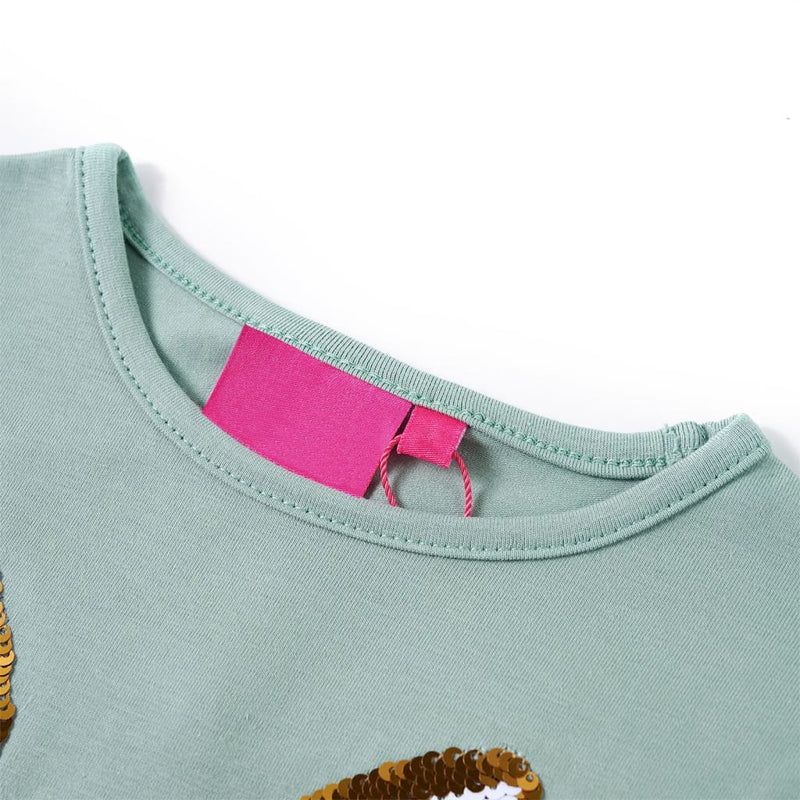 Load image into Gallery viewer, Vidaxl kindershirt met lange mouwen 128 middelmintkleurig