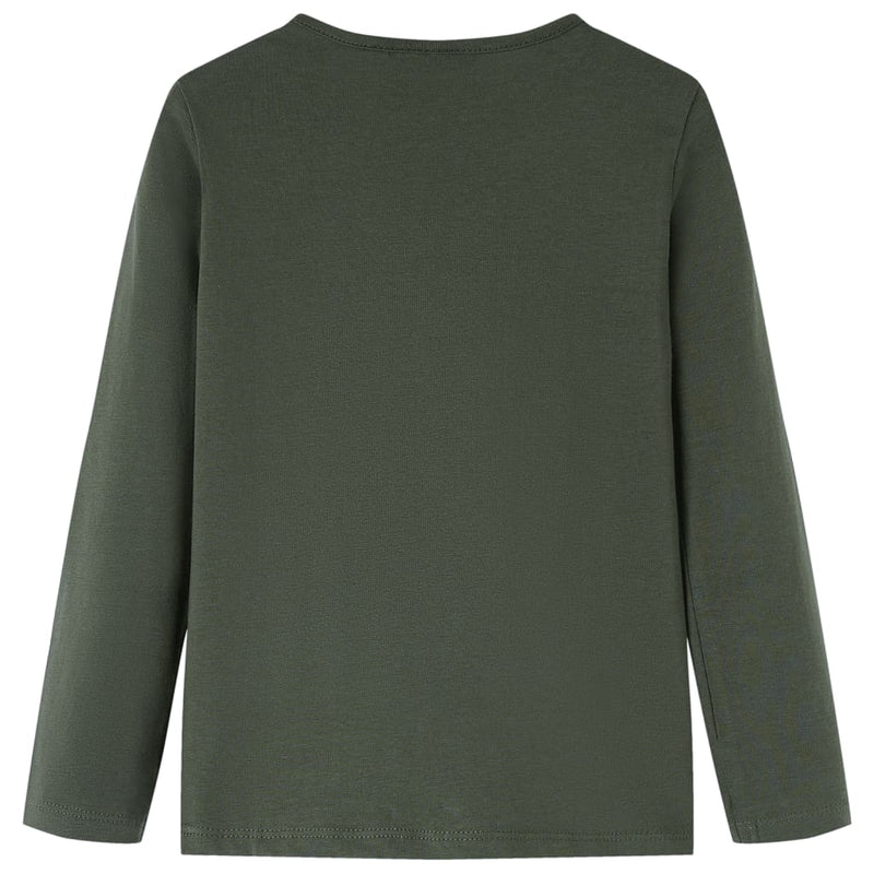 Load image into Gallery viewer, Vidaxl kindershirt met lange mouwen 116 kakikleurig