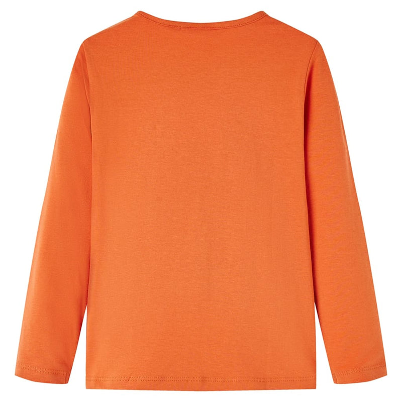 Load image into Gallery viewer, Vidaxl kindershirt met lange mouwen 116 oranjebruin