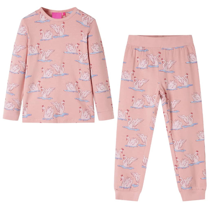 Load image into Gallery viewer, VidaXL Kinderpyjama met lange mouwen 92 lichtroze