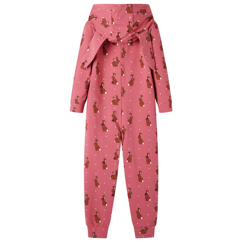 Load image into Gallery viewer, Vidaxl kinderonesie met capuchon 92 oudroze