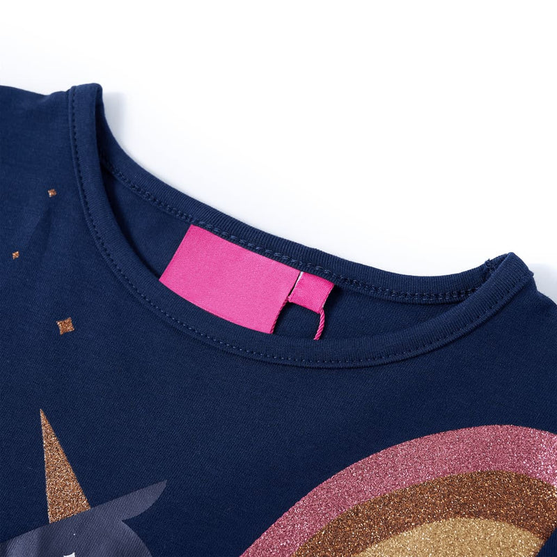 Load image into Gallery viewer, Vidaxl kindershirt met lange mouwen 92 marineblauw