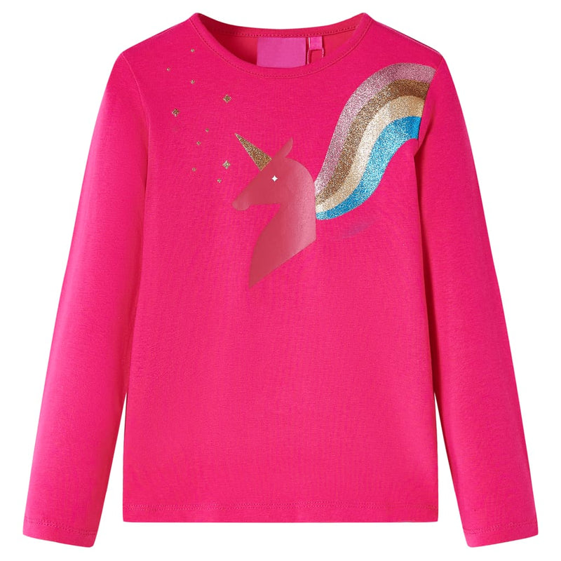 ギャラリービューアに画像をロードする, Vidaxl kindershirt met lange mouwen 140 felroze