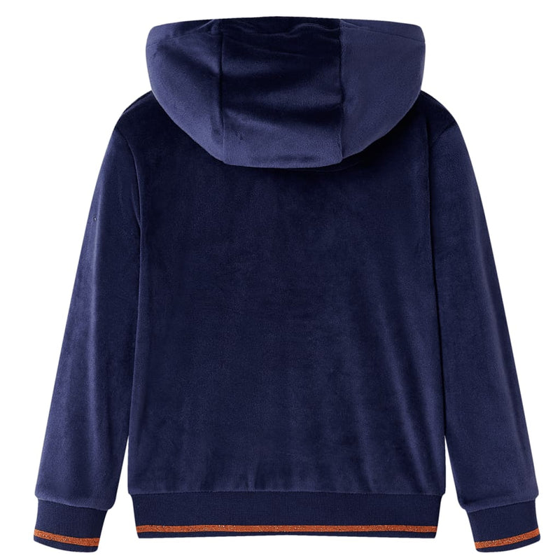 Load image into Gallery viewer, Vidaxl kinderjas met capuchon 92 marineblauw