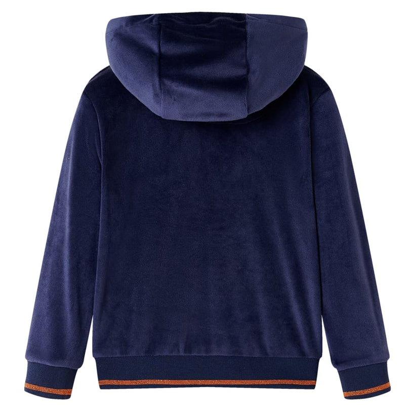Load image into Gallery viewer, Vidaxl kinderjas met capuchon 104 marineblauw