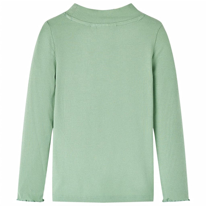 Load image into Gallery viewer, VidaXL Kindershirt met lange mouwen lage col 116 donkermintkleurig