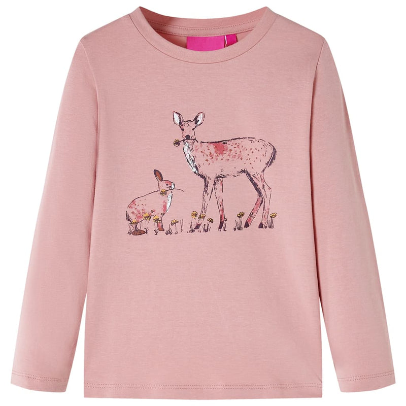 Load image into Gallery viewer, Vidaxl kindershirt met lange mouwen 128 roze