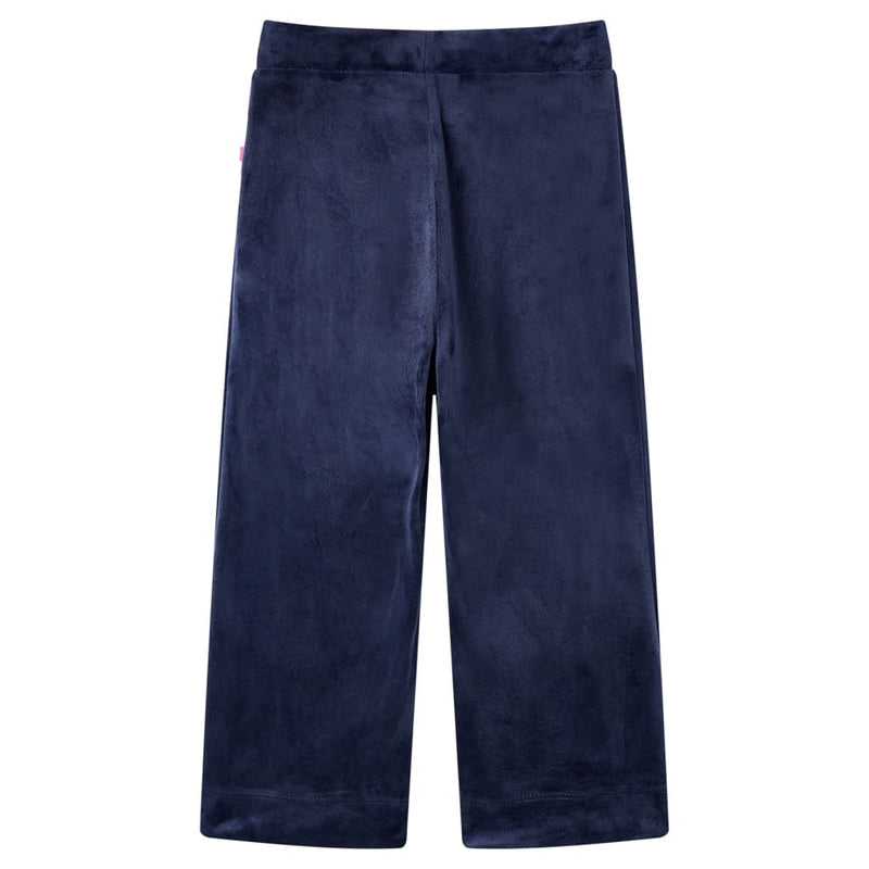 Load image into Gallery viewer, Vidaxl kinderbroek fluweel 116 donkerblauw