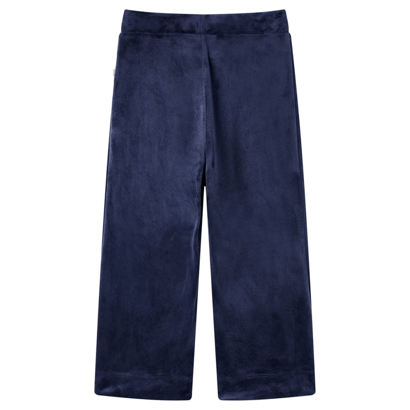 ギャラリービューアに画像をロードする, Vidaxl kinderbroek fluweel 128 donkerblauw