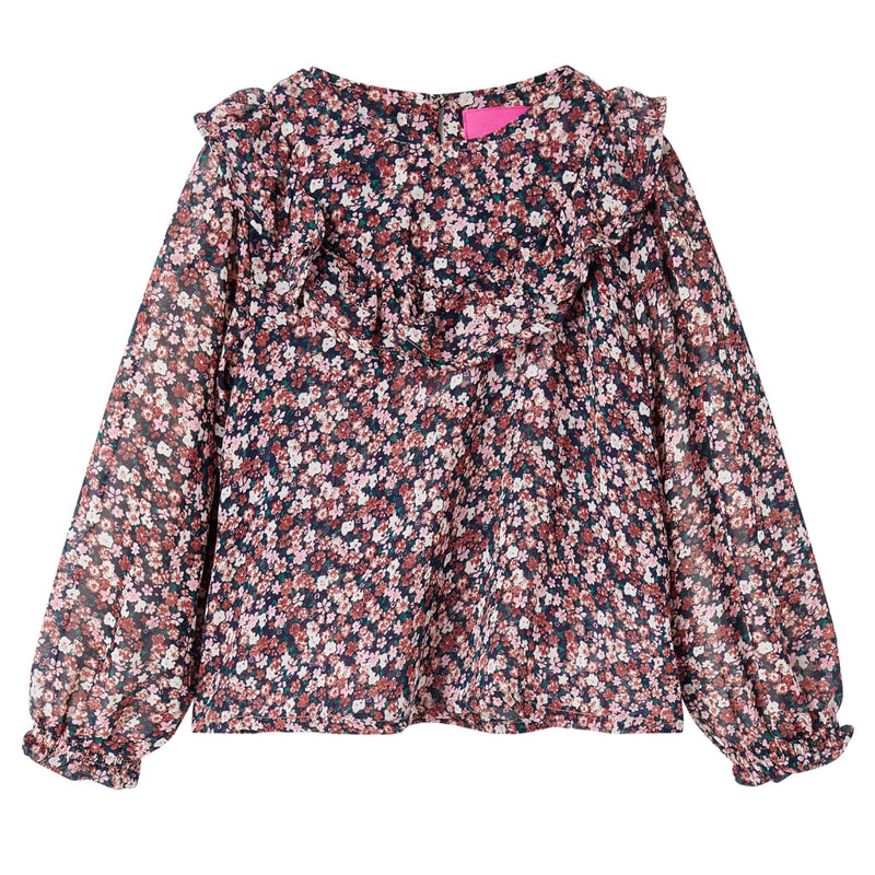 Load image into Gallery viewer, VidaXL Kindershirt met lange mouwen 116 donkerroze