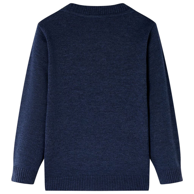 Load image into Gallery viewer, VidaXL Kindertrui gebreid 140 marineblauw
