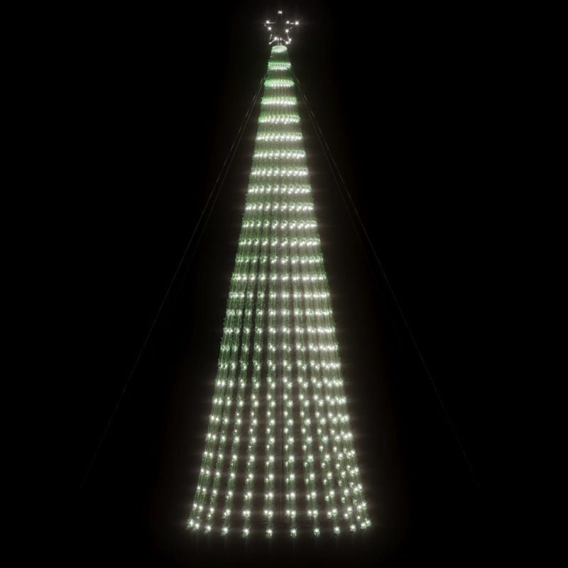 Laden Sie das Bild in Galerie -Viewer, Vidaxl led-kerstboom 688 leds koud wit 300 cm