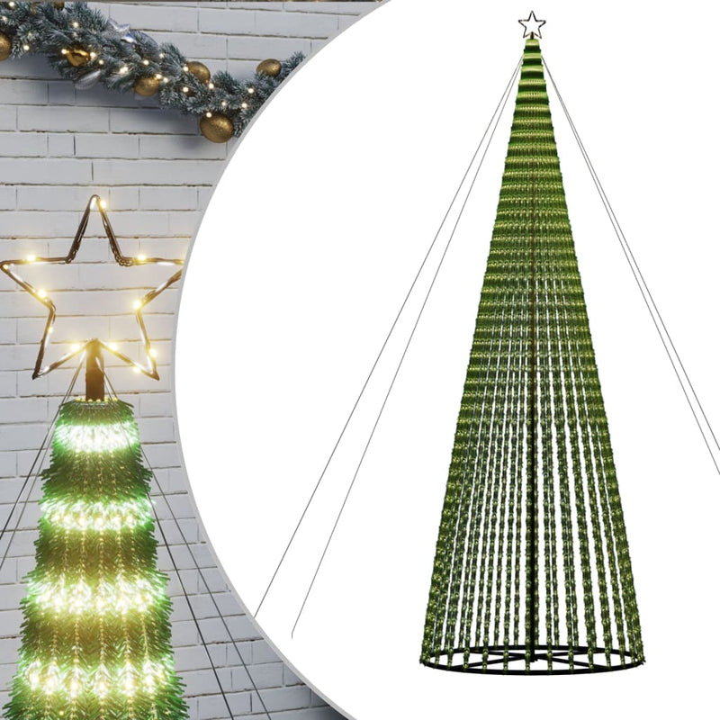 Afbeelding laden in galerijviewer, Vidaxl led-kerstboom 1544 leds 500 cm warm wit