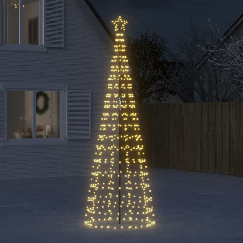 Afbeelding laden in galerijviewer, Vidaxl led-kerstboom met spikes 570 leds warm wit 300 cm