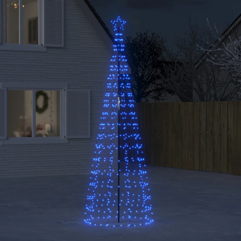 Load image into Gallery viewer, VidaXL Lichtkegel met grondpinnen 570 blauwe LED's 300 cm