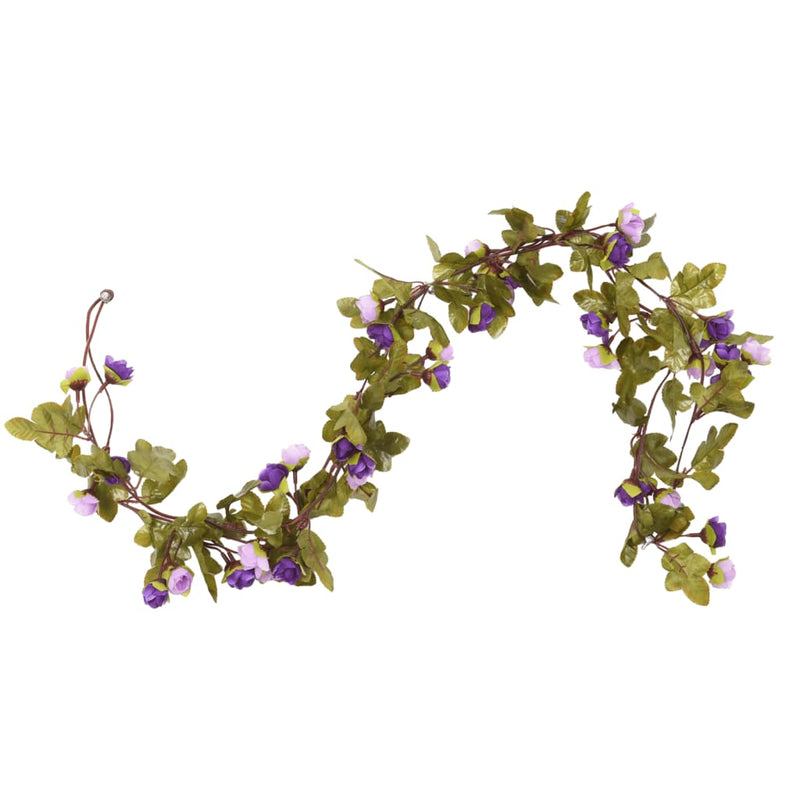 Load image into Gallery viewer, Vidaxl bloemenslingers 6 st 215 cm lichtpaars