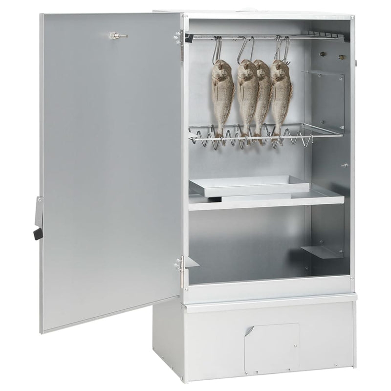 Afbeelding laden in galerijviewer, Vidaxl bbq-rookoven met koude rookgenerator gegalvaniseerd staal