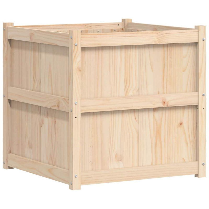 Load image into Gallery viewer, Vidaxl plantenbak 70x70x70 cm massief grenenhout