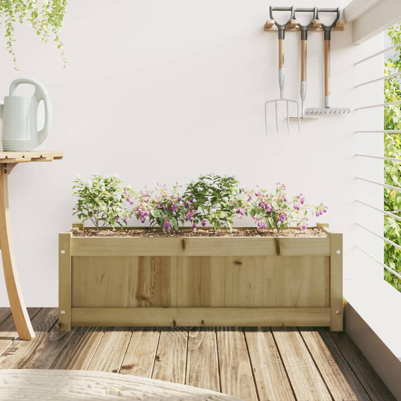 Load image into Gallery viewer, Vidaxl plantenbak 90x31x31 cm geïmpregneerd grenenhout