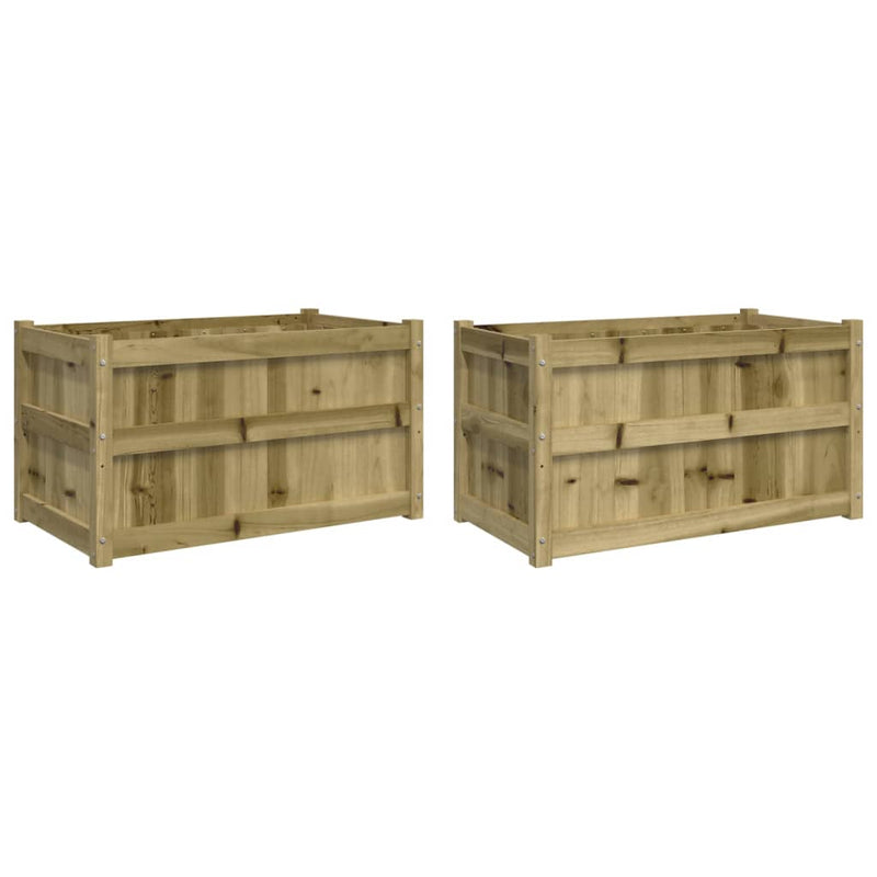 Load image into Gallery viewer, Vidaxl plantenbakken 2 st cm geïmpregneerd hout