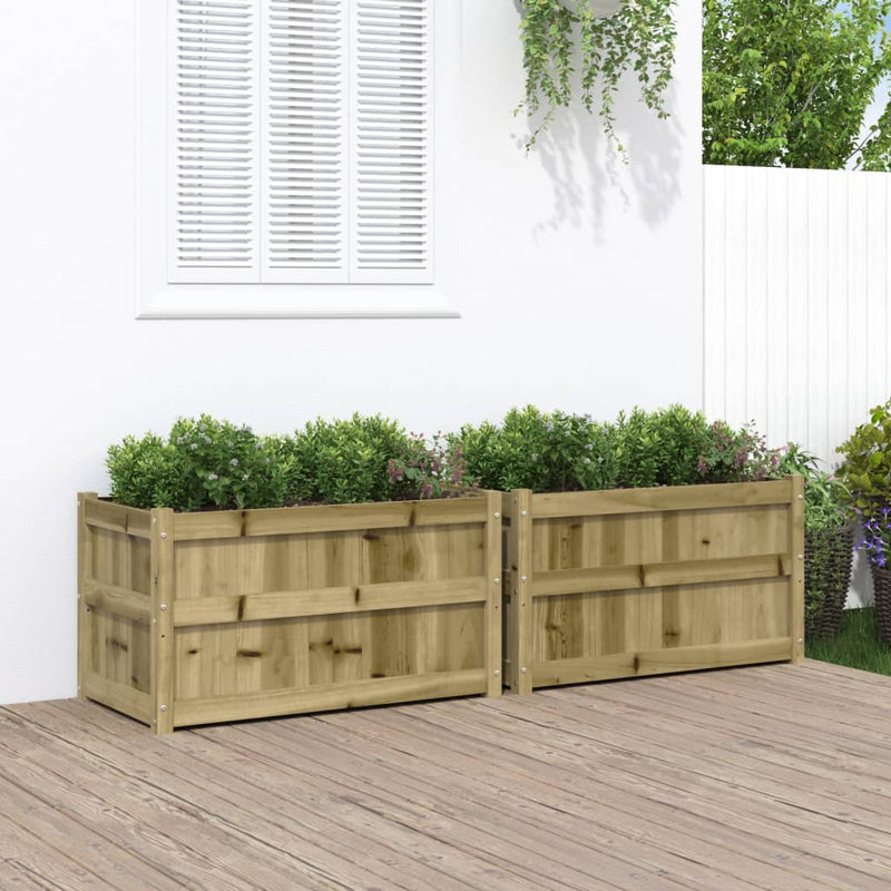 Load image into Gallery viewer, Vidaxl plantenbakken 2 st cm geïmpregneerd hout