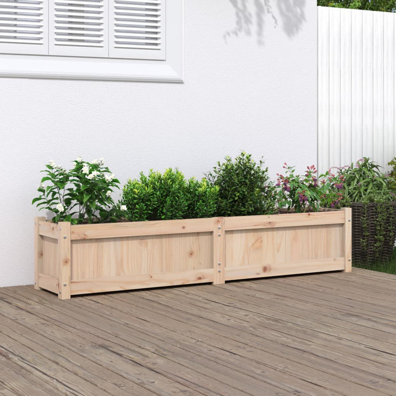 Load image into Gallery viewer, Vidaxl plantenbak 150x31x31 cm massief grenenhout