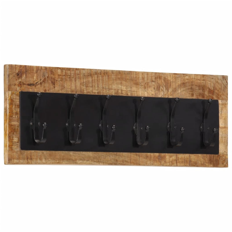 Load image into Gallery viewer, Vidaxl wandkapstok met 6 haken massief mangohout