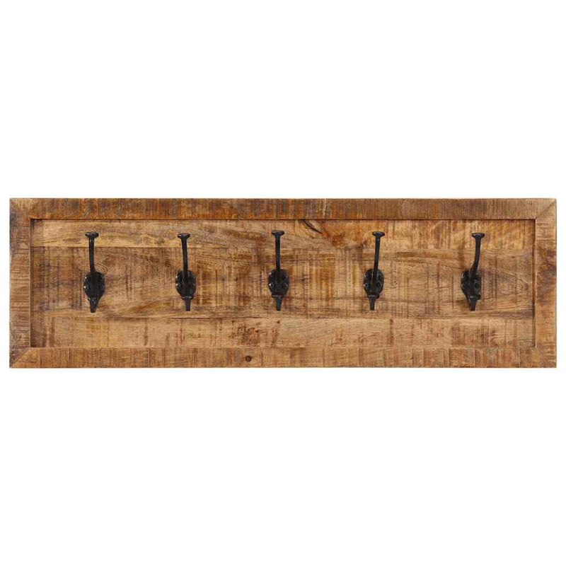 Chargez l'image dans la visionneuse de la galerie, Vidaxl wandkapstok met 5 haken massief mangohout