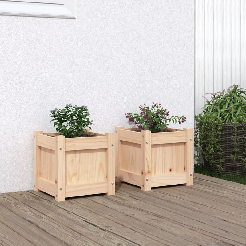 Load image into Gallery viewer, Vidaxl plantenbakken 2 st cm massief grenenhout