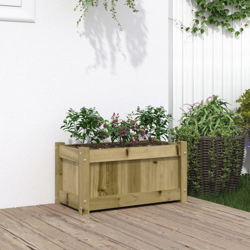 Load image into Gallery viewer, Vidaxl plantenbak 60x31x31 cm geïmpregneerd grenenhout