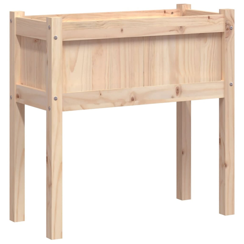Load image into Gallery viewer, Vidaxl plantenbak met poten 70x31x70 cm massief grenenhout