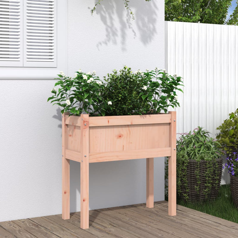 Afbeelding laden in galerijviewer, Vidaxl plantenbak met poten 70x31x70 cm massief douglashout